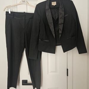 LOFT Black Tuxedo Blazer & Pants Set